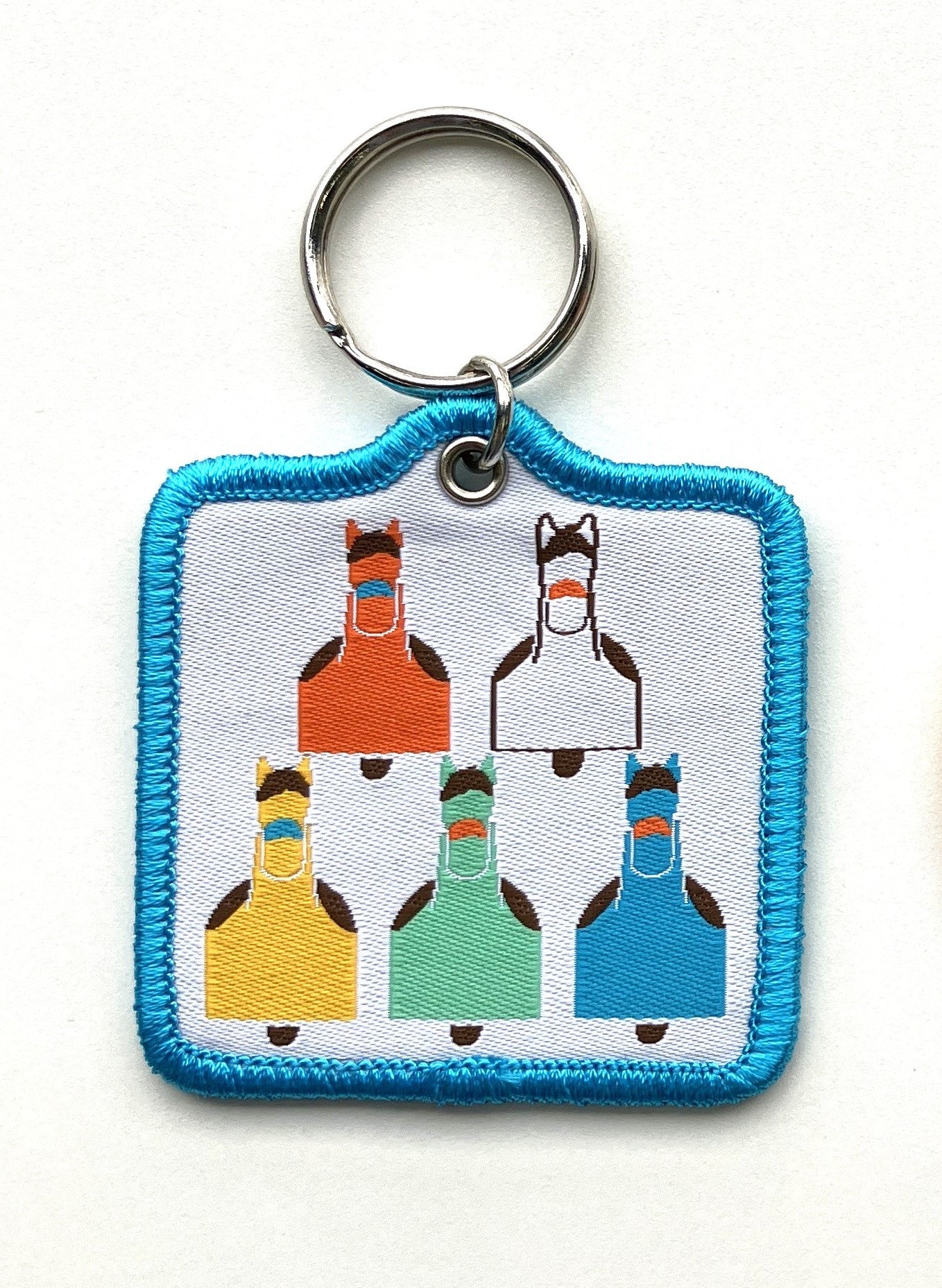 【るなぱあく】刺繍キーホルダー